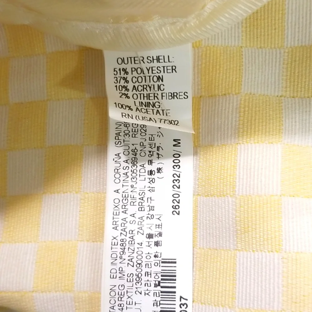 DONATED 03.26 ZARA Checkered Jacket NWT - Picture 5 of 16